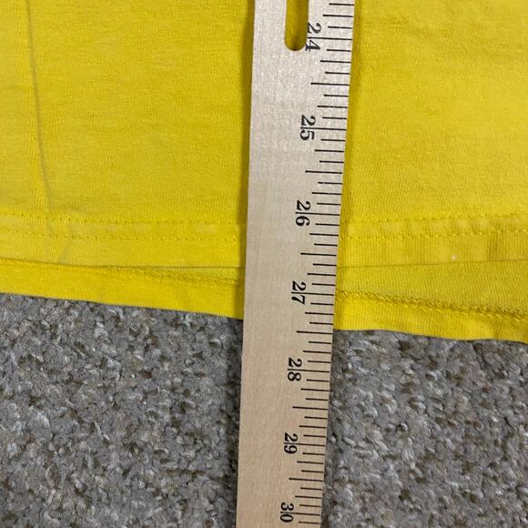 Y2K Biker Chick Mens T Shirt Sz XXL 3 Stooges Cycle NC Motorcycle Yellow - Picture 6 of 6